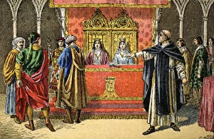 Catholics Collection: Expulsion of the Jews from the kingdoms of Castile and Aragon by Elizabeth I (edict of March 31)