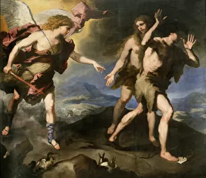Expulsion Collection: Expulsion from Paradise, second half of 17th century. Artist: Luca Giordano