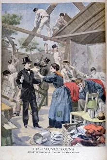 Dismantling Prints: The Expulsion of the Poor from the Slums, 1895. Artist: Oswaldo Tofani