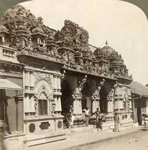 Exquisitely carved ornamentation of a Hindu Buddhist Temple, Colombo, Ceylon, 1902