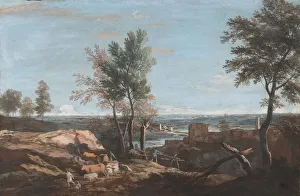 Marco Ricci Prints: Extensive Pastoral Landscape, ca. 1700-1730. Creator: Marco Ricci
