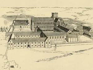 Charles Henry Bourne Quennell Collection: Exterior of Benedictine Monastery, (1931). Artist: Charles Henry Bourne Quennell