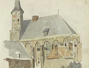 Ii Willem Troost Prints: Exterior of a church, 1822-1893. Creator: Willem Troost II