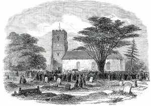 Alter Prints: Exterior of the Church at Drayton Bassett