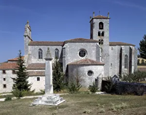 Exterior of the church of the monastery of San Pedro de Cardena (Burgos)