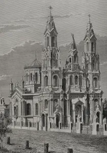 Wayside Prints: Exterior of the Church of Santa Felicitas