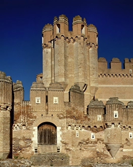 Exterior, Coca Castle, Coca, Segovia, Spain, 15th century (2003). Creator: LTL