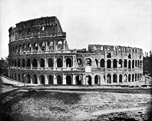 John L John Lawson Prints: Exterior of the Colosseum, Rome, 1893. Artist: John L Stoddard