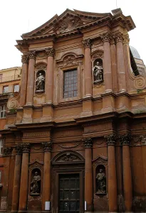 Exterior detail, Church of the Most Holy Trinity of Pilgrims, Rome, Italy, 17th century (2009). Creator: LTL