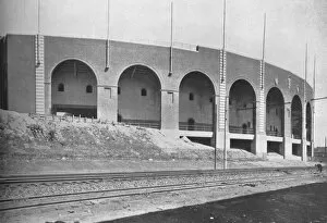 Exterior of East Stand, Franklin Field Stadium, University of Pennsylvania, Philadelphia, 1923