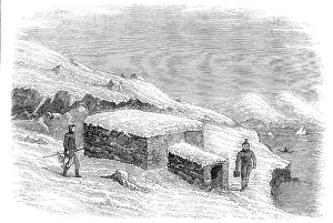 Inuit Prints: Exterior of a Greenlander's Hut, 1856. Creator: Unknown
