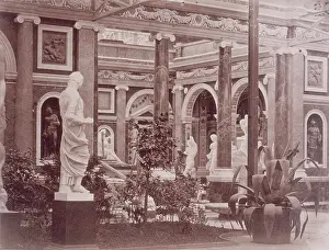 Delamotte Prints: Exterior of the Italian Court, Crystal Palace, Sydenham, 1852-1854