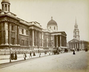 Print Collector17 Collection: Exterior of the National Gallery, London, 1887