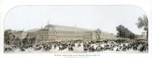 Benoist Collection: Exterior of the Palace of Industry, Exposition Universelle, Paris (1855), 1900.Artist: Benoist