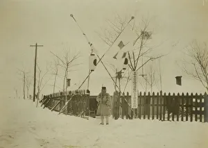 South Korea Prints: Exterior Red Cross hospital bldg. at Chemulpo, c1904. Creator: Robert Lee Dunn