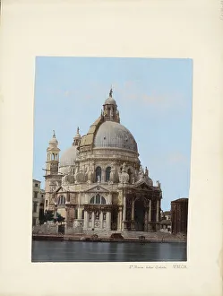 Santa Salute Prints: Exterior of Santa Maria della Salute in Venice, 1850-1876. Creator: Anon