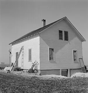 Painted Collection: Exterior of Soper house, just finished painting, Willow Creek area, Malheur County, Oregon, 1939