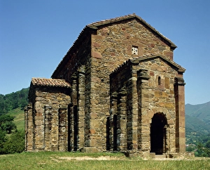 Exterior, St Christine of Lena, Asturias, Spain, 9th century, (2002). Creator: LTL