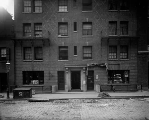William H Prints: Exterior of tenement, New York City, between 1900 and 1910. Creator: William H. Jackson