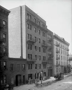 William H Prints: Exterior of tenement, New York City, between 1900 and 1910. Creator: William H. Jackson