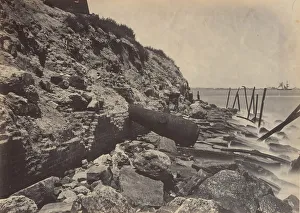 George Norman Prints: Exterior View of Fort Sumpter, 1860s. Creator: George N. Barnard