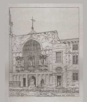 Discriptive Account Of The Guildhall Prints: Exterior view of the Guildhall Chapel, 1815, (1886)