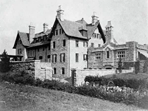 Cyanotypes 1900 1910 Gmgpc Prints: Exterior view of rear and side of home of Edmund Cogswell Converse