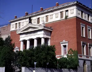 Sierra Prints: Exterior view of the Royal Spanish Academy of the Language in Madrid