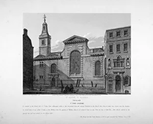 Exterior view of St Anne and St Agnes, City of London, 1814