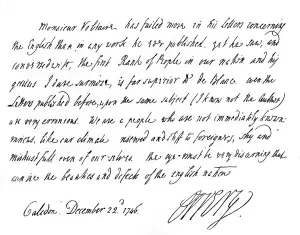 Boyle Prints: Extract of a letter from Lord Orrery to Dr Birch