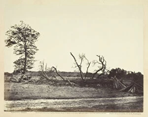 Barricade Collection: Extreme Line of Confederate Works, Cold Harbor, Virginia, April 1865