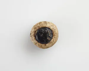 Jewelry And Ornament Prints: Eye-bead, with a horizontal bore, Possibly Ptolemaic Dynasty, 305-30 BCE