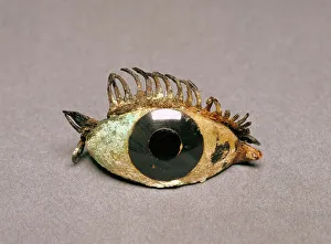 Obsidian Prints: Eye from a Bronze Statue, 5th-2nd century BC. Creator: Unknown