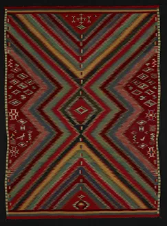 Eye-Dazzler Weaving, New Mexico, 1880/1900. Creator: Unknown