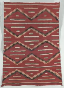 Transitional Period Prints: Eyedazzler Style Rug, c. 1890-1900. Creator: Unknown