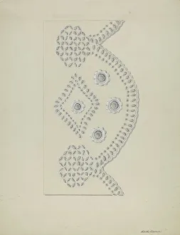 Open Work Prints: Eyelet Embroidery, c. 1937. Creator: Edith Towner