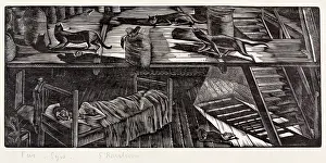 Modernism Prints: Five Eyes, 1926. Creator: Eric Ravilious