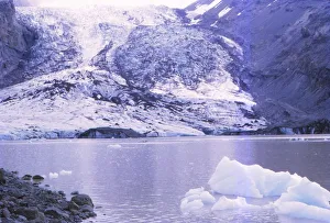 Eyjafjallajokull Glacier lake, Iceland, 20th century. Artist: CM Dixon Eyjafjallajokull Glacier lake, Iceland, 20th century. Artist: CM Dixon
