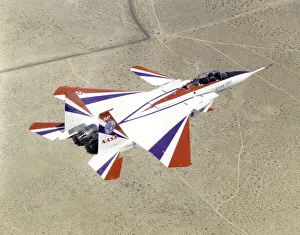 F-15B ACTIVE with Thrust Vectoring Nozzles, 1997. Creator: Carla Thomas