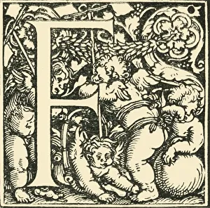 Art History Prints: F - An Alphabet by Hans Weiditz, c1520-1521, (1908). Creator: Hans Weiditz