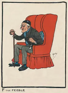 Abc Of Everyday People Collection: F the Feeble, 1903. Artist: John Hassall