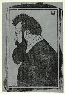 Hodler Ferdinand Prints: F. Hodler, 1904. Creator: Emil Orlik