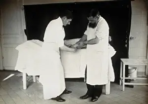 Professor Prints: F Lejars demonstrating operation techniques, c1900s. Creator: E Guillot