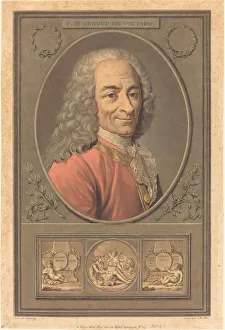 Voltaire Prints: F. M. Arouet de Voltaire. Creator: Pierre Michel Alix