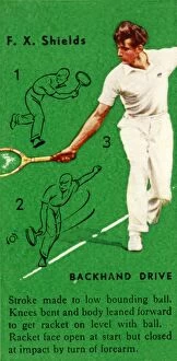 Arm Movement Gallery: F. X. Shields - Backhand Drive, c1935. Creator: Unknown