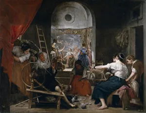 The Fable of Arachne (Las Hilanderas), c. 1657?1658. Artist: Velazquez, Diego (1599-1660)