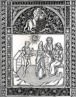 Aesopus Moralisatus Gallery: Fable VIII: The Woman Married To A Robber. Aesops Fables, 1485, (1917)