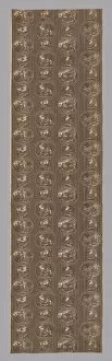 De La Fontaine Jean Collection: Fables of Fontaine Furnishing Fabric, France, c. 1815. Creator: Hartmann et Fils