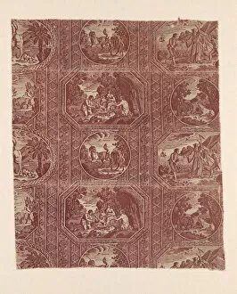 Bear Collection: Eight Fables of La Fontaine (Furnishing Fabric), Munster, c. 1810