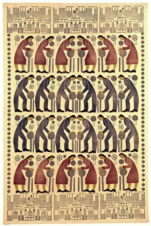 Factory Worker Prints: Fabric The Workers, about 1936